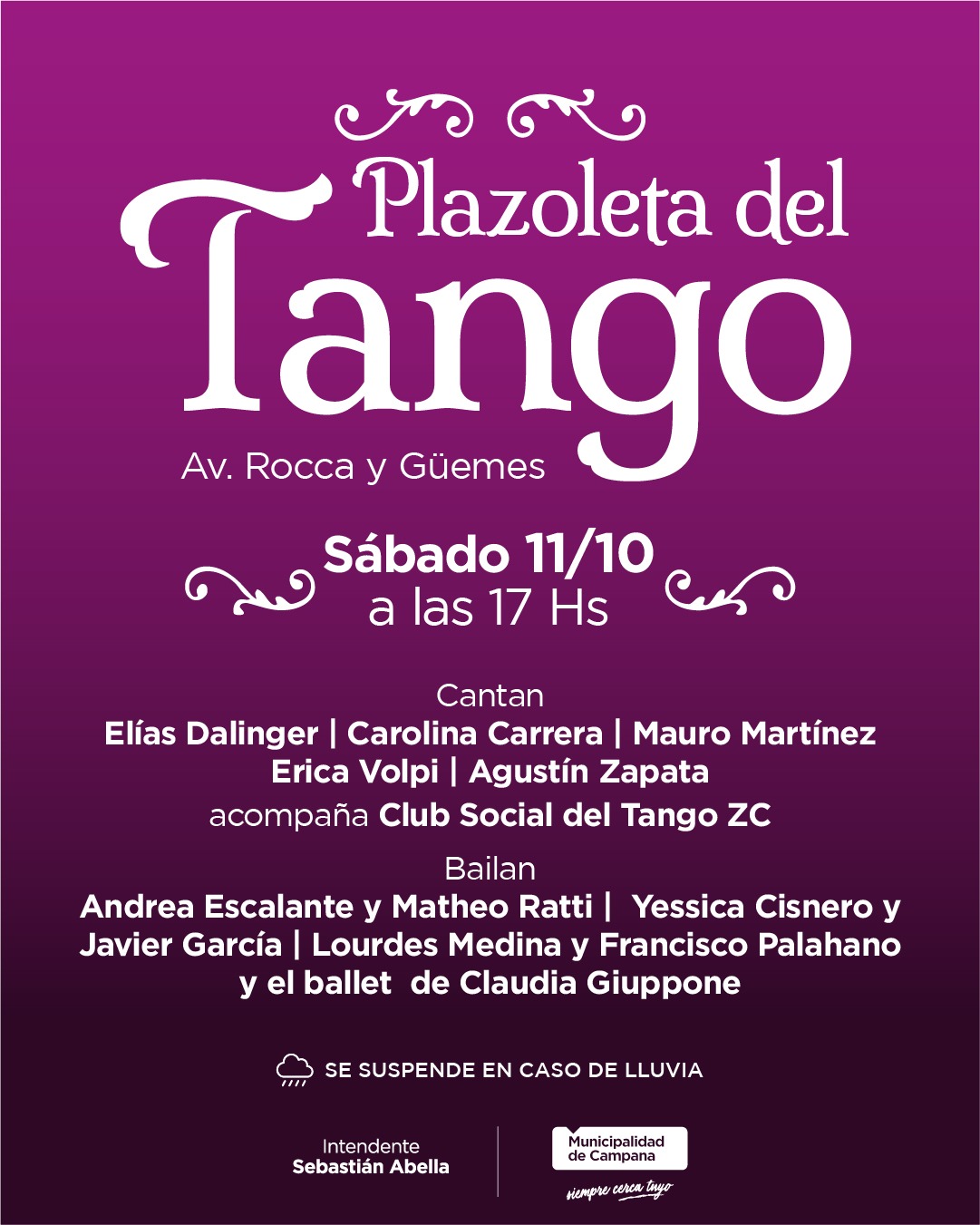 NOTICIAS CAMPANA:EL TANGO VUELVE A SONAR EN LA CIUDAD